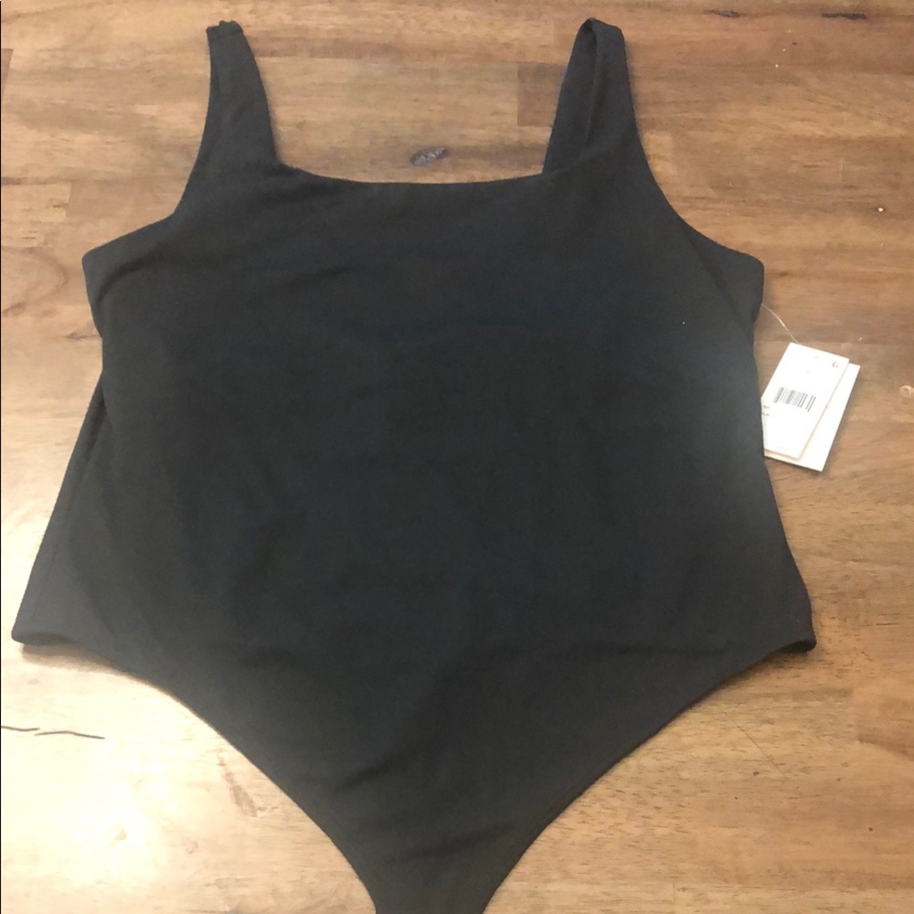 Authentic Good American Black Bodysuit